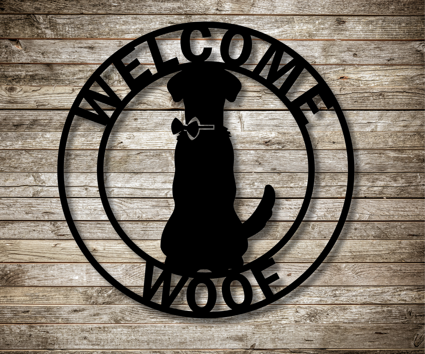 Welcome Woof Sign