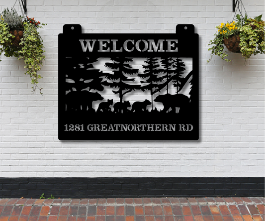 Bear Address Sign-Custom