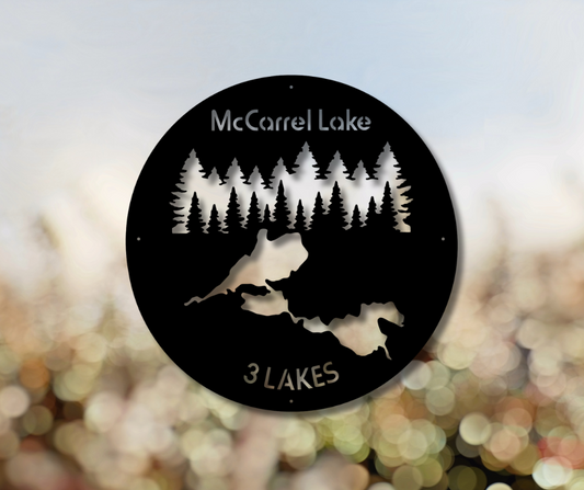 McCarrel Lake Polycarbonate Sign