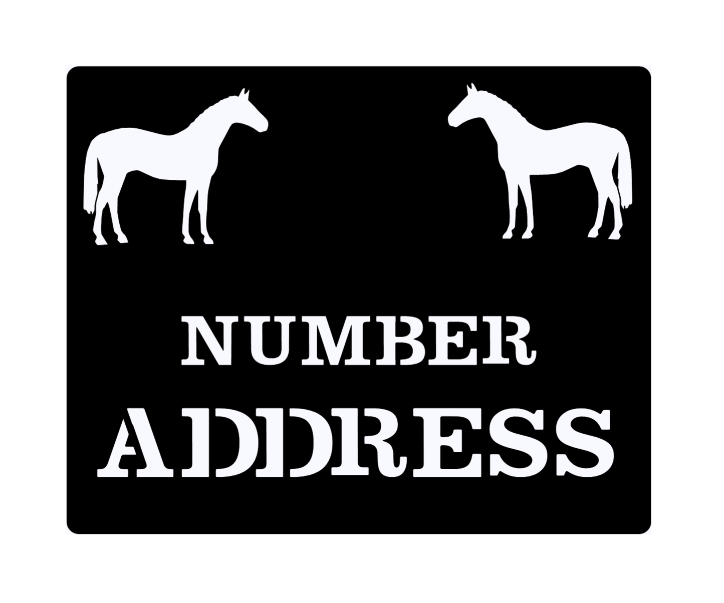 Horses Address Sign-Custom