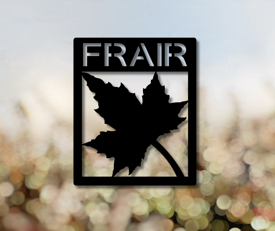 Rectangular Canadian Maple Leaf Custom Sign