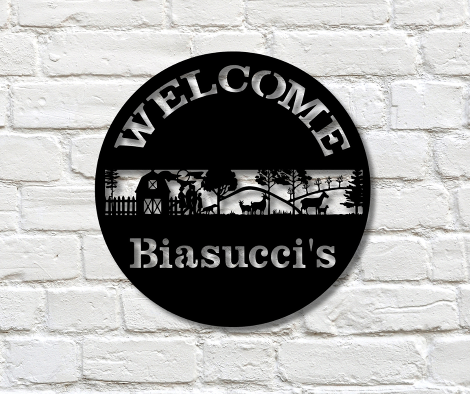 Goat Farm Custom Sign