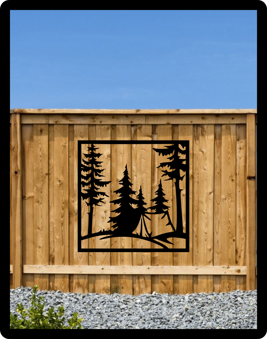 Tent Fence Sign