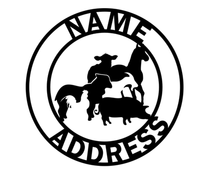 Farm Address Sign-Custom