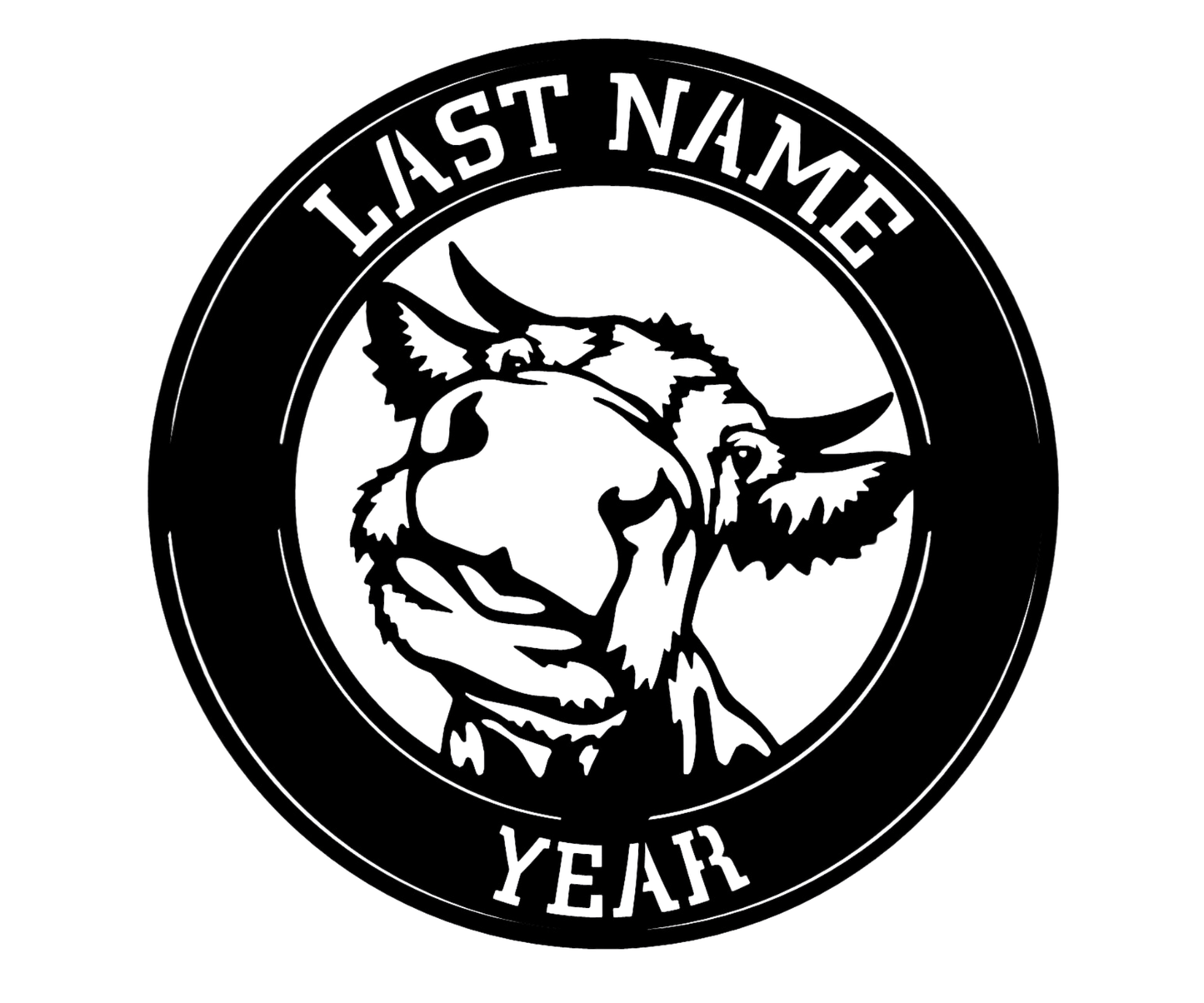 Cow Address Sign-Custom