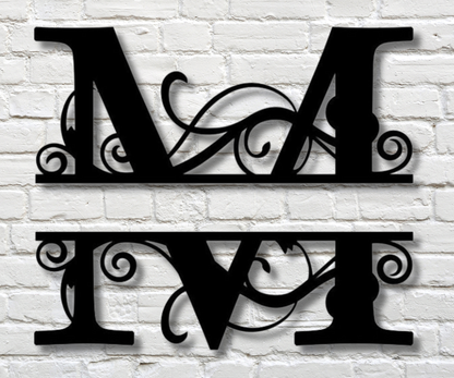 Letter "M" Monogram Sign