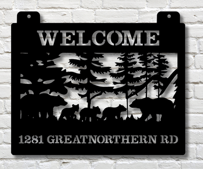 Bear Address Sign-Custom