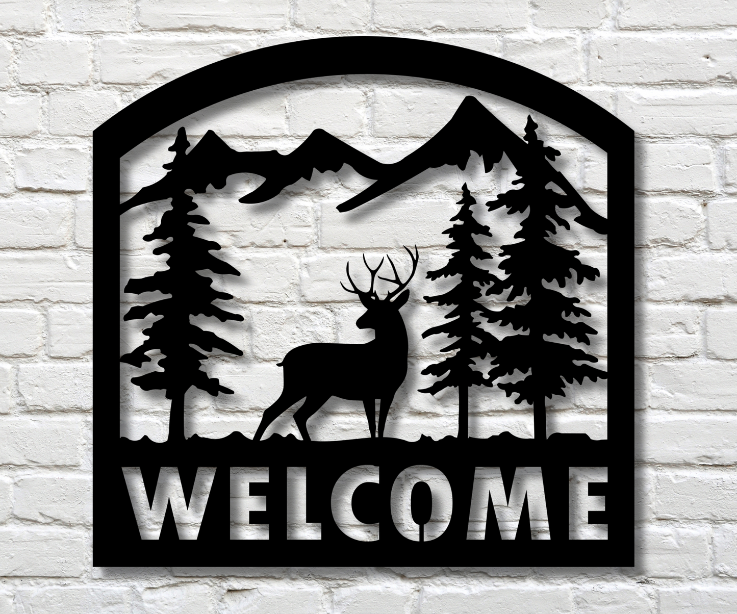 Welcome Deer Sign