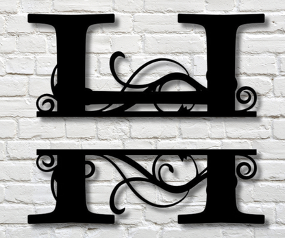 Letter "H" Monogram Sign