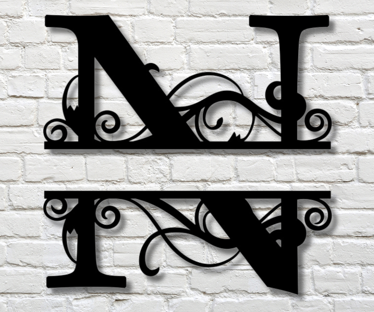 Letter "N" Monogram Sign