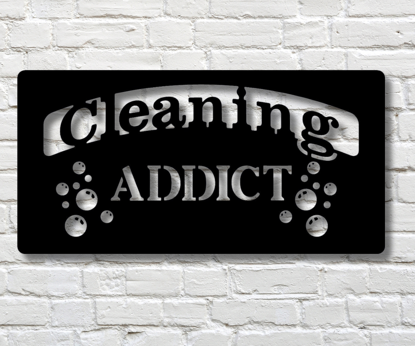 Cleaning Addict Sign