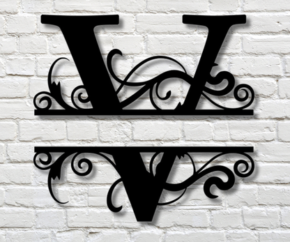 Letter "V" Monogram Sign