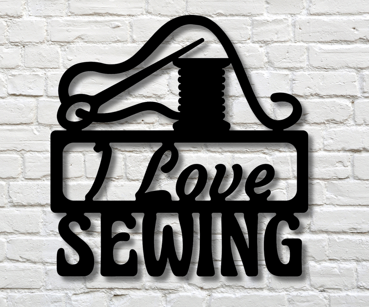 I Love Sewing Sign