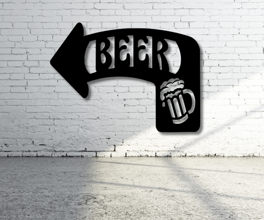 Beer Arrow Sign