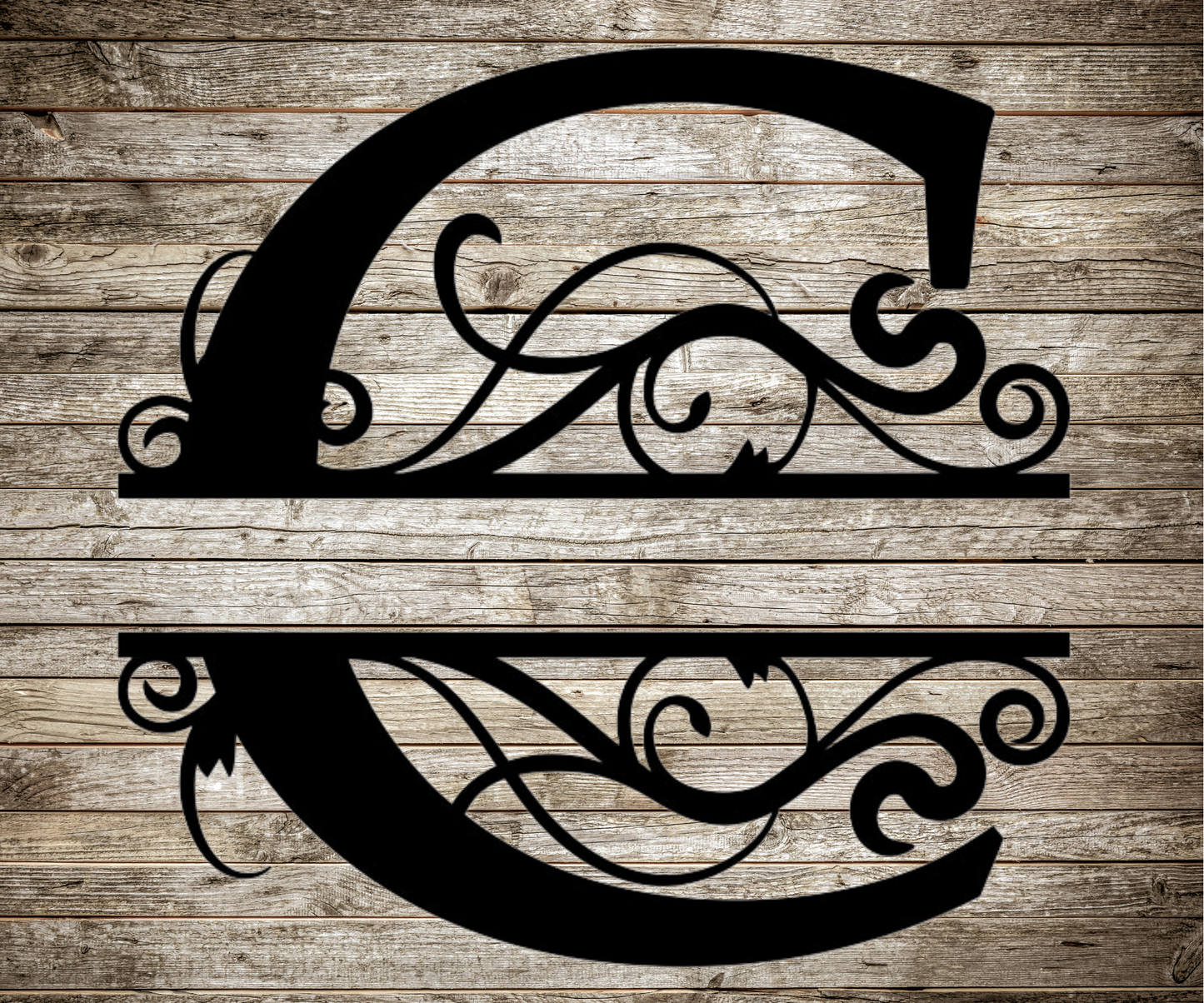 Letter "C" Monogram Sign