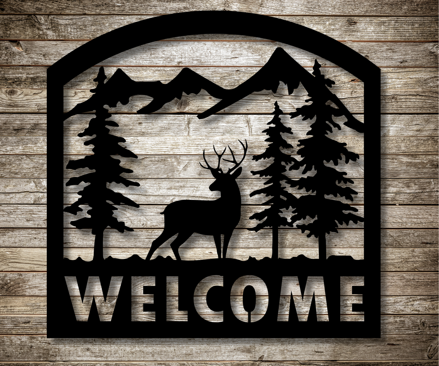 Welcome Deer Sign