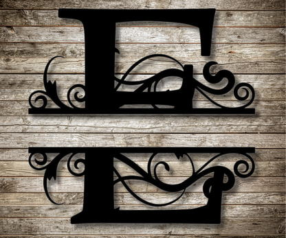 Letter "E" Monogram Sign