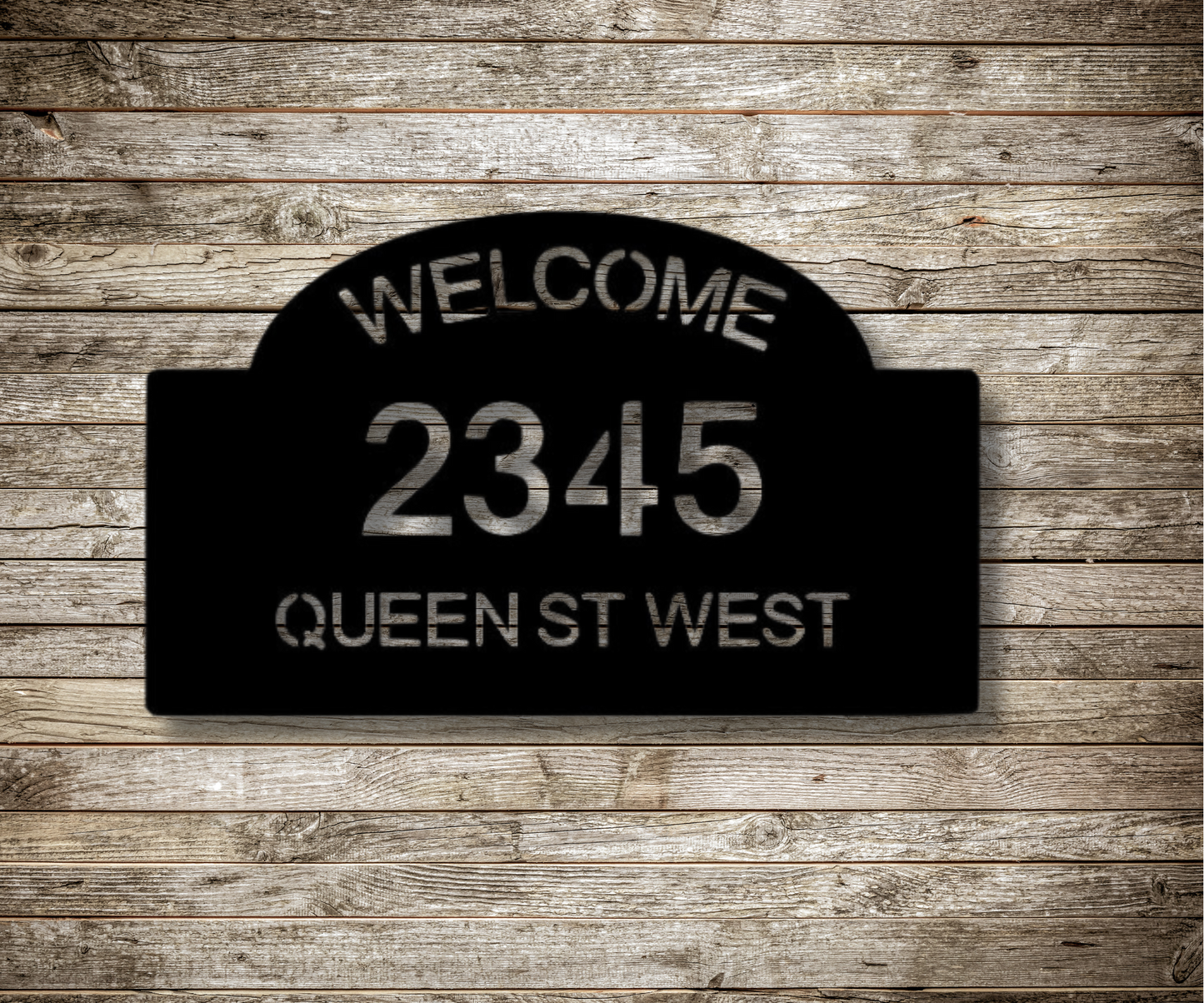 Modern Rectangular Address Sign-Custom