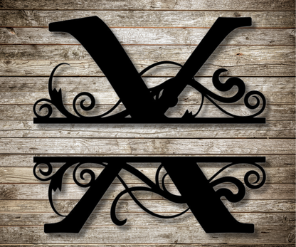 Letter "X" Monogram Sign