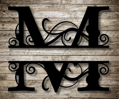 Letter "M" Monogram Sign