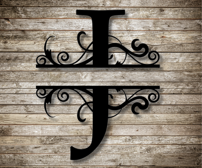 Letter "J" Monogram Sign