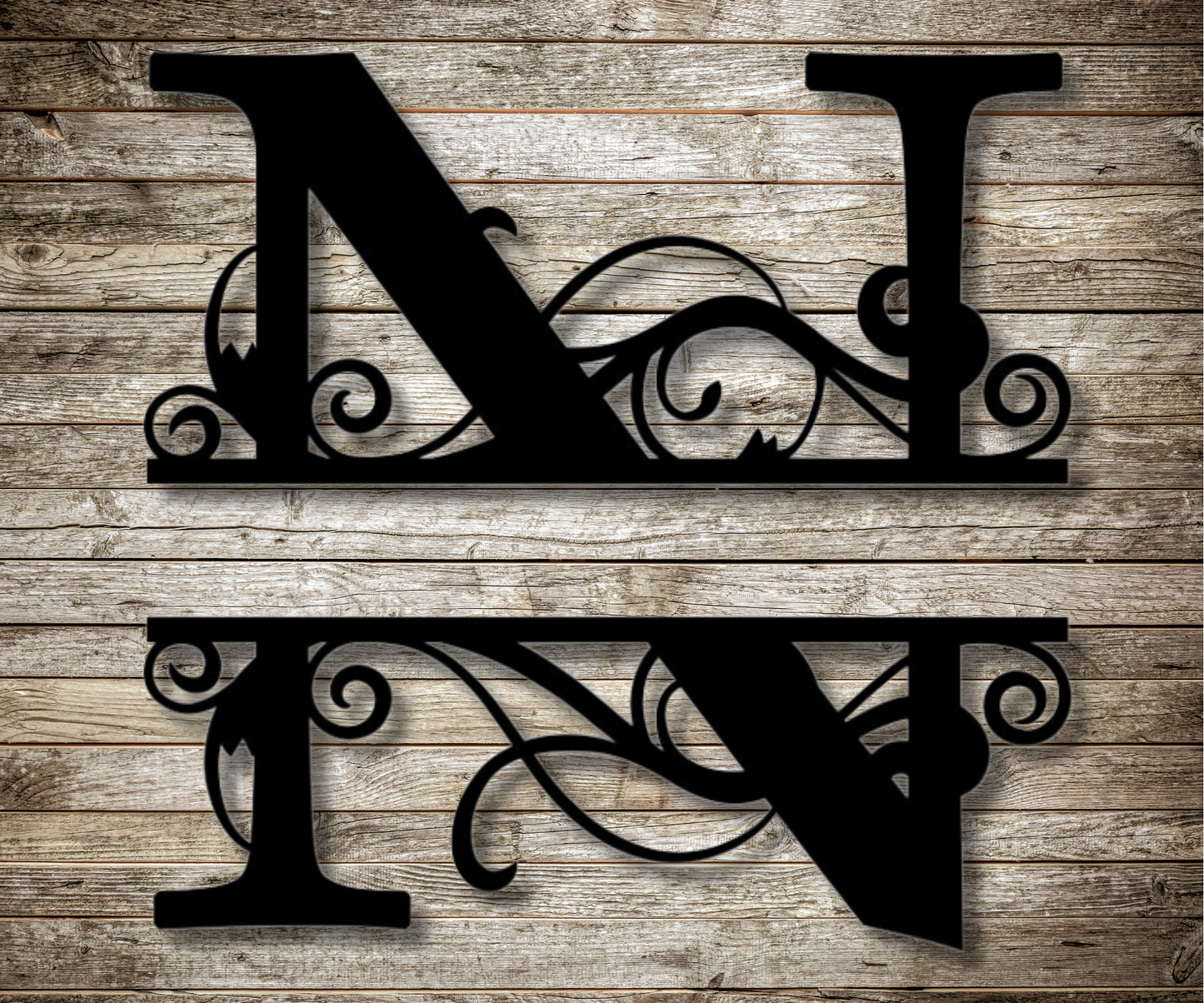 Letter "N" Monogram Sign