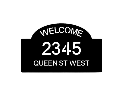 Modern Rectangular Address Sign-Custom