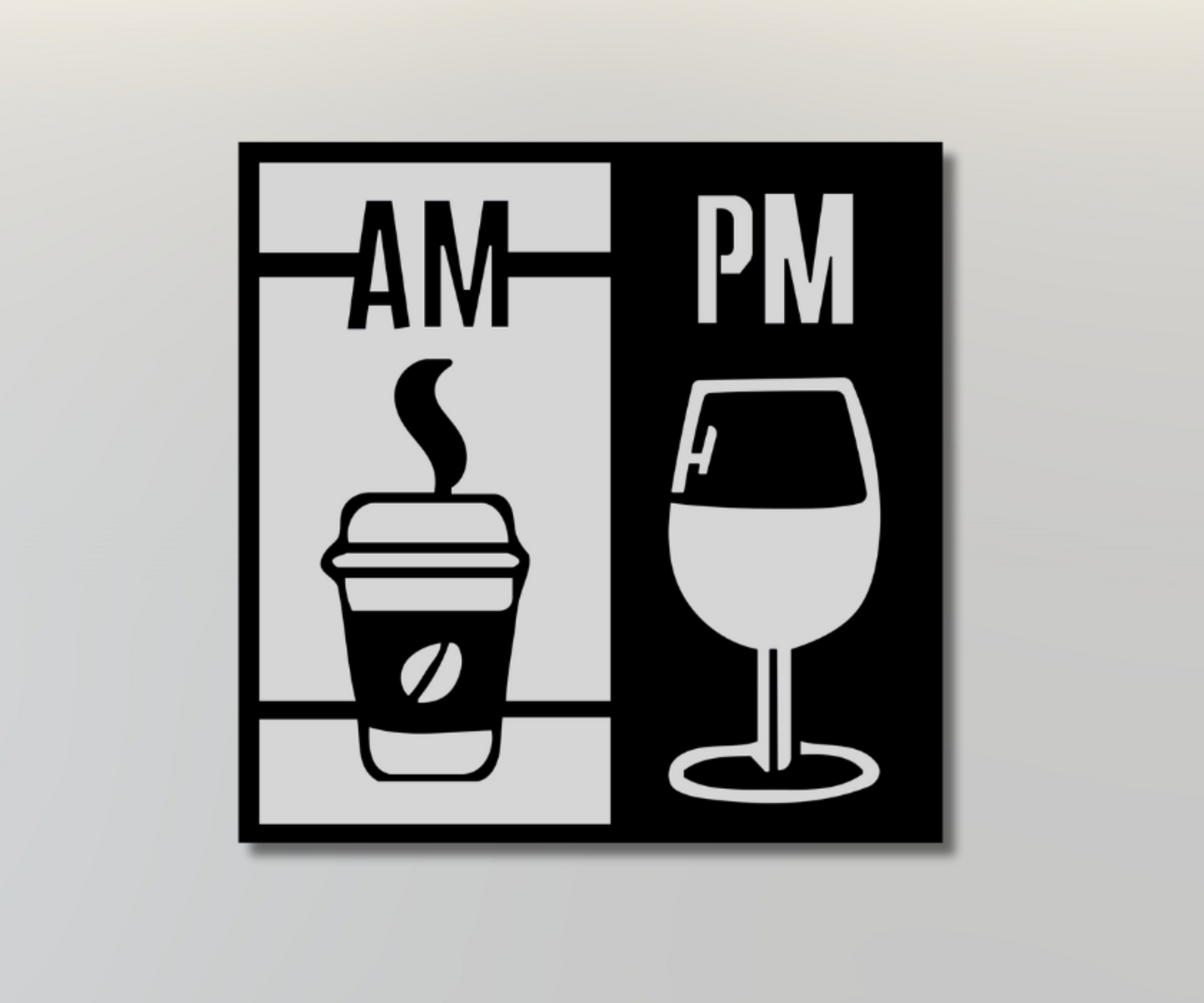 AM- PM Drinks Sign