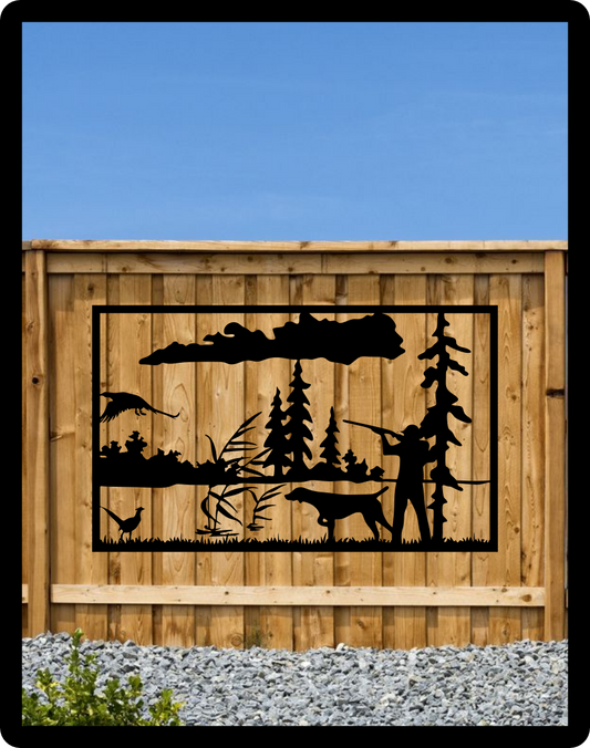 Hunting Turkey Fence Sign