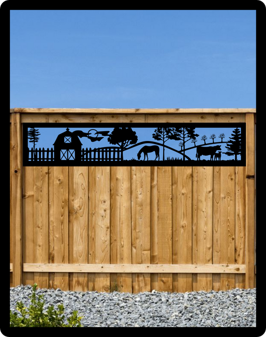 Farm Fence Topper Sign