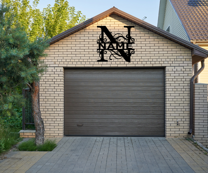 Letter "N" Monogram Sign