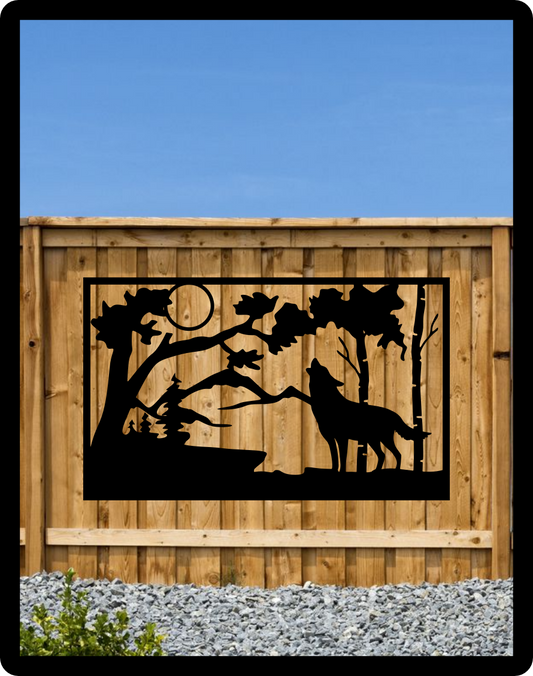 Wolf Fence Sign