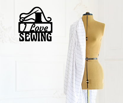 I Love Sewing Sign