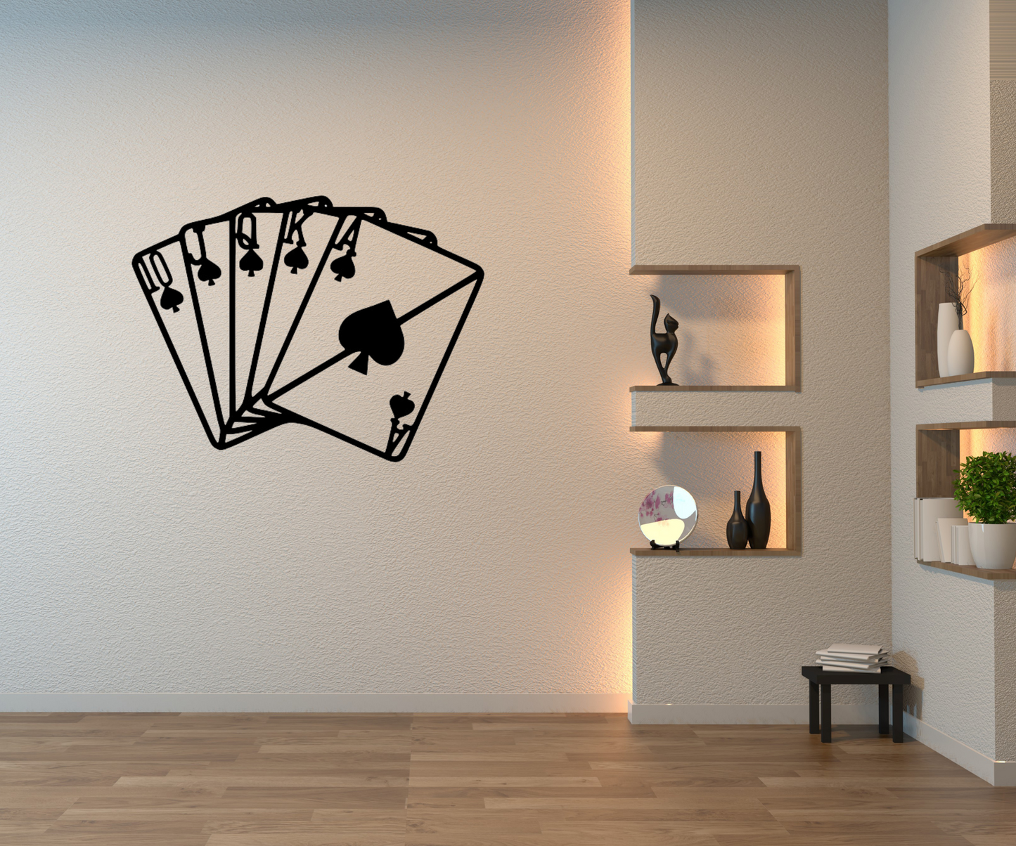 Royal Flush Wall Sign