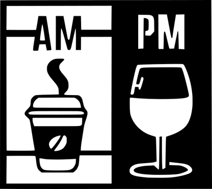 AM- PM Drinks Sign