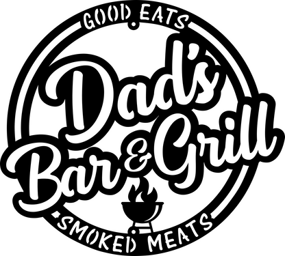 Dad's Bar and Grill Sign