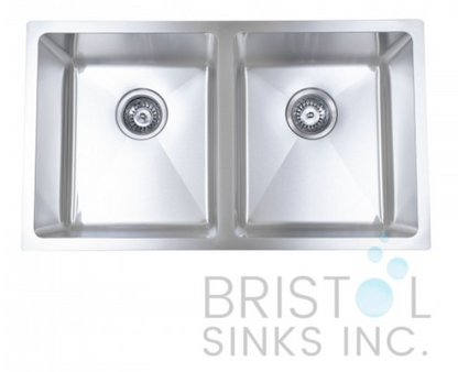 UNDERMOUNT STAINLESS STEEL KITCHEN SINK 20 MM CORNERS - 18 & 16 GAUGE