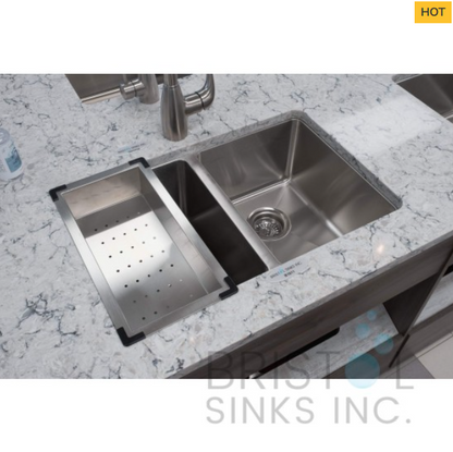 ZERO RADIUS STAINLESS STEEL OVER THE SINK STRAINER