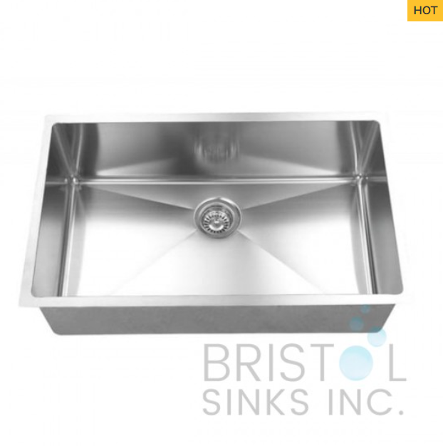 UNDERMOUNT STAINLESS STEEL KITCHEN SINK 20 MM CORNERS - 18 & 16 GAUGE