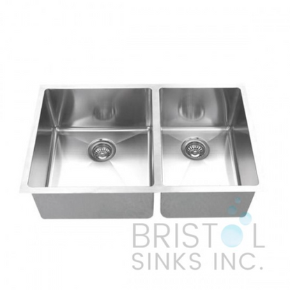 UNDERMOUNT STAINLESS STEEL KITCHEN SINK 20 MM CORNERS - 18 & 16 GAUGE