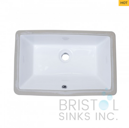 VITREOUS CHINA RECTANGULAR OR SQUARE UNDERMOUNT BATHROOM SINK