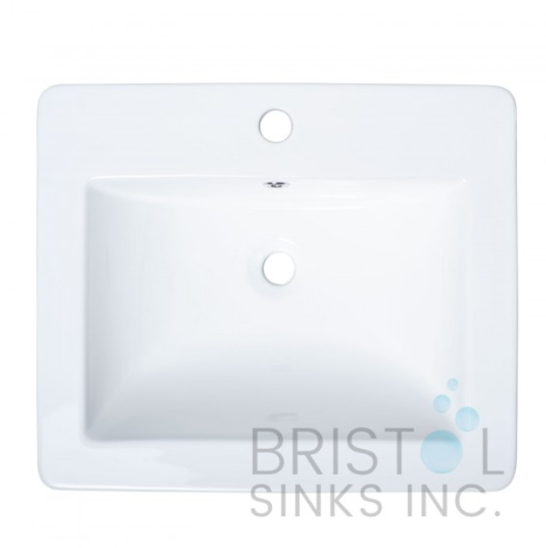 VITREOUS CHINA RECTANGULAR OR SQUARE UNDERMOUNT BATHROOM SINK