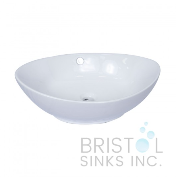 VITREOUS CHINA OVAL OR ROUND UNDERMOUNT BATHROOM SINK