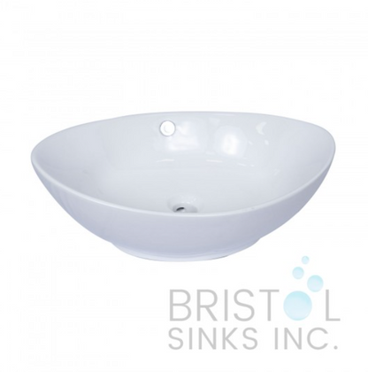 VITREOUS CHINA OVAL OR ROUND UNDERMOUNT BATHROOM SINK