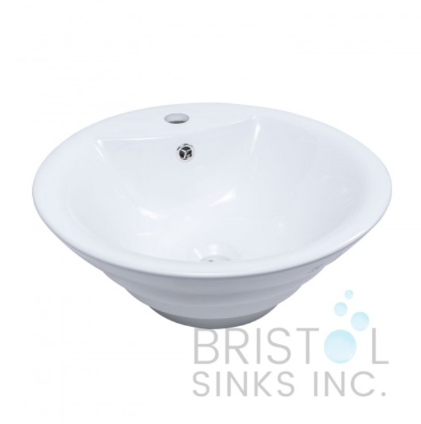 VITREOUS CHINA OVAL OR ROUND UNDERMOUNT BATHROOM SINK