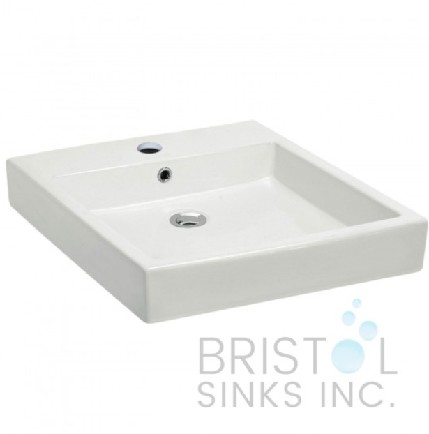 VITREOUS CHINA RECTANGULAR OR SQUARE UNDERMOUNT BATHROOM SINK