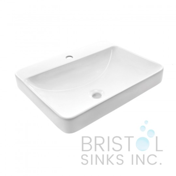 VITREOUS CHINA RECTANGULAR OR SQUARE UNDERMOUNT BATHROOM SINK