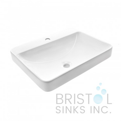 VITREOUS CHINA RECTANGULAR OR SQUARE UNDERMOUNT BATHROOM SINK