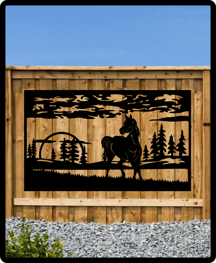 Horse Fence Sign