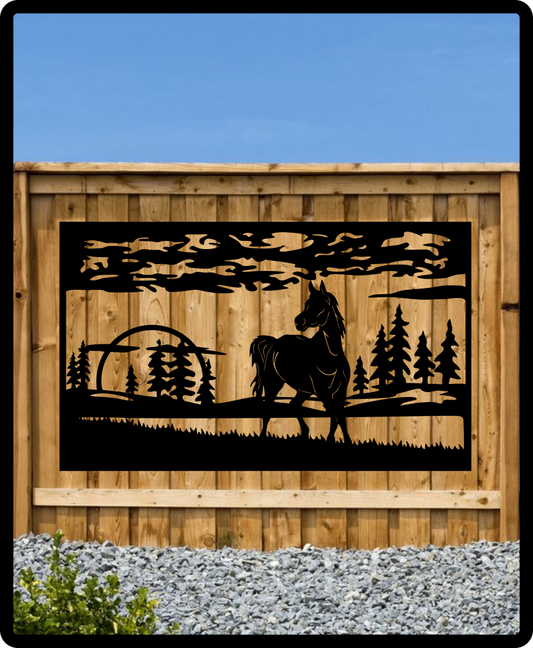 Horse Fence Sign